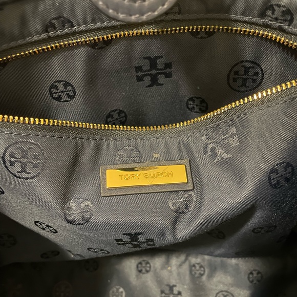 Tory Burch Duet Woven Tote Green, White and Blue. NWOT. - Picture 5 of 9